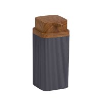 Дозатор для мыла Fixsen Fog Gray настольный пластик серый (FX472-1)