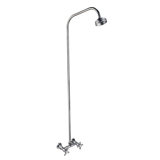 Душевая система Профсан 110-89 с верхним душем со смесителем хром (548083)