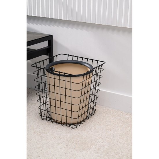 Ведро для мусора Ambient Folk 10 л полипропилен бежевое