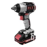 Ударный бесщеточный аккумуляторный гайковерт P.I.T. PIW20H-300B/4