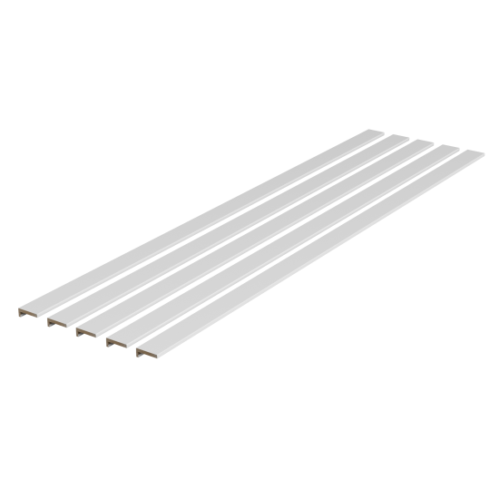 Наличник телескопический 2400x70x10 мм эмаль цвет белый (5 шт.)