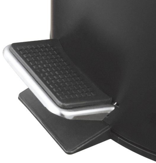 Контейнер для мусора для ванной KONSENSA Терни 5 л сталь цвет черный