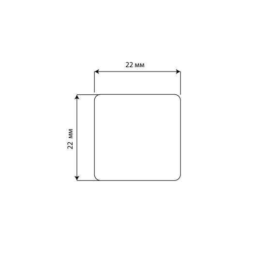 Накладка на мебельные ножки KONSENSA 22x22 мм квадратные фетр цвет белый 12 шт.