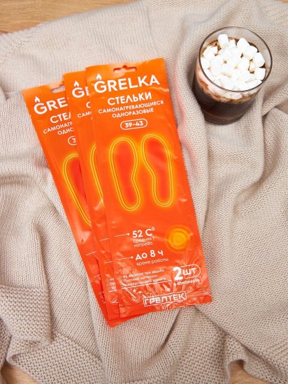 Стелька самонагревающиеся Грелтек размер 39-43, 1 пара