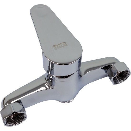 Смеситель для ванны Istok life хром однорычажный с длинным изливом без лейки (0402.775)