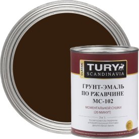 Грунт-эмаль по ржавчине TURY МС-102