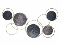 Панно 95.3 см металл цвет черно-золотой