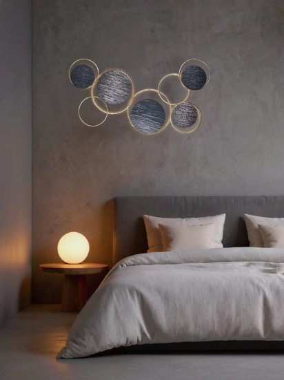 Панно 95.3 см металл цвет черно-золотой