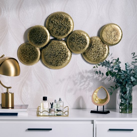 Панно 85 см металл цвет золото