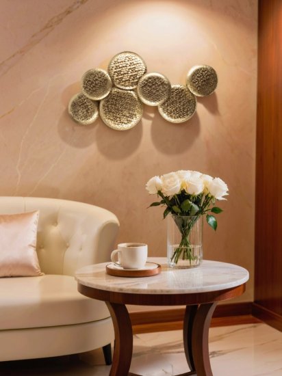 Панно 85 см металл цвет золото