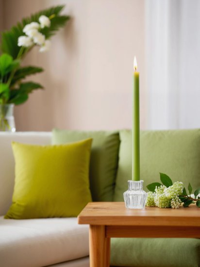 Подсвечник стекло прозрачный h7.7 см