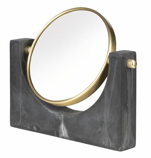 Зеркало декоративное круглое D12 см металл цвет золотистый