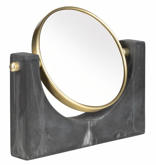 Зеркало декоративное круглое D12 см металл цвет золотистый