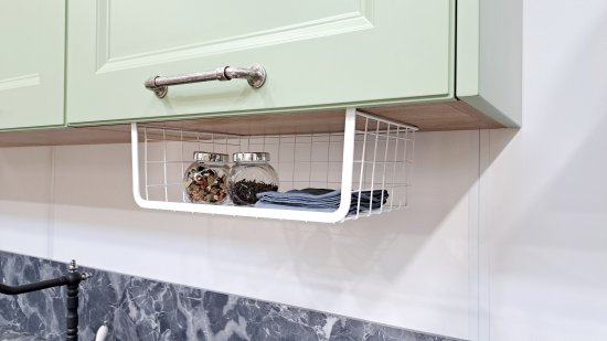 Держатель для посуды KONSENSA 36x14.5x25 см сталь цвет белый