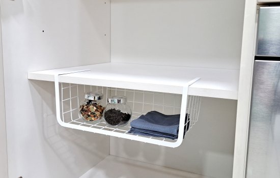 Держатель для посуды KONSENSA 36x14.5x25 см сталь цвет белый