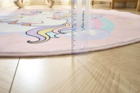 Ковер Kindora круг Ø100 см полиэстер VA-19 цвет розовый