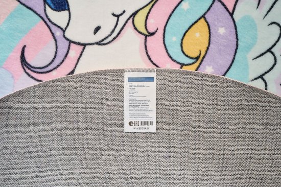 Ковер Kindora круг Ø100 см полиэстер VA-19 цвет розовый