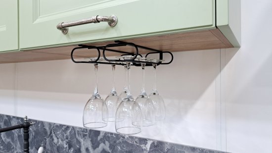 Держатель для бокалов KONSENSA 22x7x27.5 см сталь цвет черный