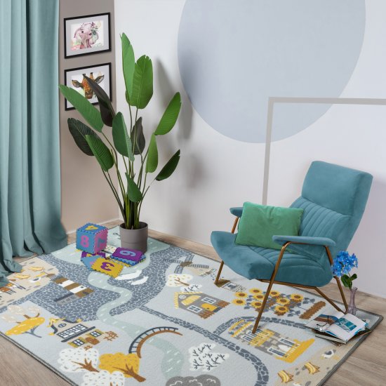 Ковер Бэби Маяк 100x150 см полиамид цвет разноцветный