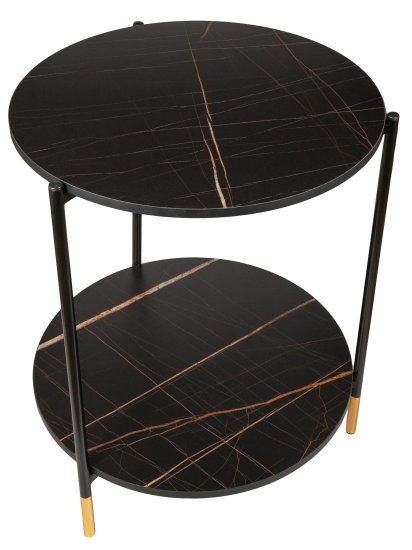 Журнальный столик 48x48 см черный