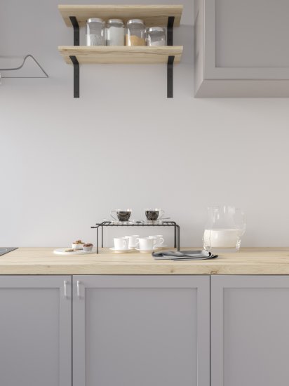 Полка для шкафа 75x25 см KONSENSA сталь цвет черный