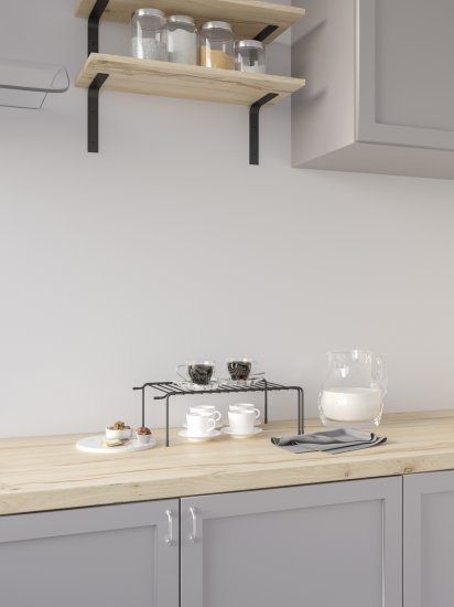 Полка для шкафа 75x25 см KONSENSA сталь цвет черный