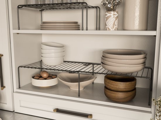 Полка для шкафа 75x25 см KONSENSA сталь цвет черный