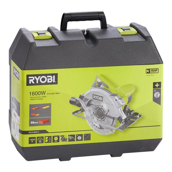Пила дисковая электрическая Ryobi RCS1600-K 1600 Вт 190 мм (15606923)
