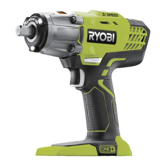 Гайковерт ударный аккумуляторный Ryobi One+ R18IW3-0 18 В без АКБ и ЗУ (15515600)