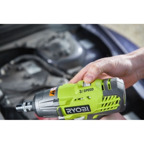 Гайковерт ударный аккумуляторный Ryobi One+ R18IW3-0 18 В без АКБ и ЗУ (15515600)