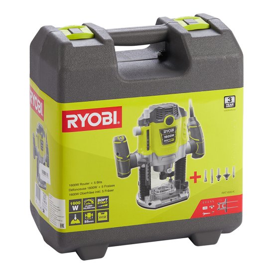 Фрезер электрический Ryobi RRT1600-K 1600 Вт (16014009)