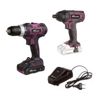 Набор электроинструмента аккумуляторный КМ АТОМ 18 В дрель-шуруповерт CD-181 и винтоверт СIV-182 2 Ач Li-lon с АКБ и ЗУ