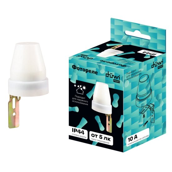Фотореле Duwi FR-02 IP44 230 В белый (25871 1)