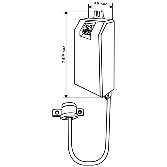 Датчик движения встраиваемый Duwi DDSD-1 IP20 230 В 180 градусов до 0,06 м белый (25836 0)