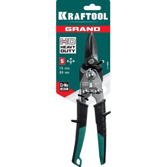 Ножницы по металлу Kraftool Grand 270 мм прямые с двухкомпонентными рукоятками (2324-S_z02)