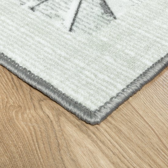 Ковер Лугано 240x340 см полиамид цвет серый