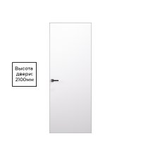 Дверь межкомнатная Lavelly Invisible 800х2100 мм с прямым открыванием кромка хром