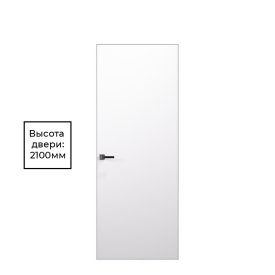 Дверь межкомнатная Lavelly Invisible 800х2100 мм с прямым открыванием кромка хром