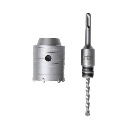 Коронка твердосплавная КМ по бетону d55 мм с переходником (40266)