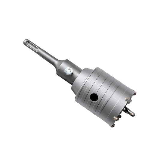 Коронка твердосплавная КМ по бетону d55 мм с переходником (40266)