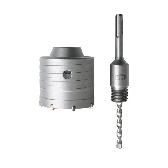 Коронка твердосплавная КМ по бетону d68 мм с переходником (40267)