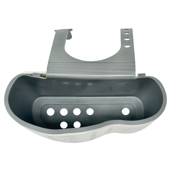 Держатель для губки подвесной 6.5x8x15.5 см пластик цвет бело-серый