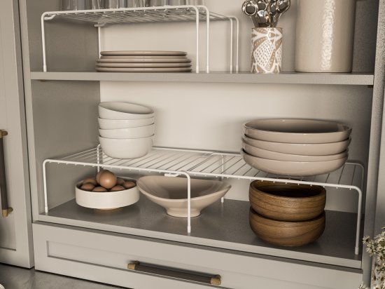 Полка для шкафа 75x25 см KONSENSA сталь цвет белый