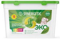 Капсулы для стирки Synergetic Color 12 шт