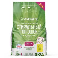 Порошок стиральный Synergetic для цветного белья 3 кг