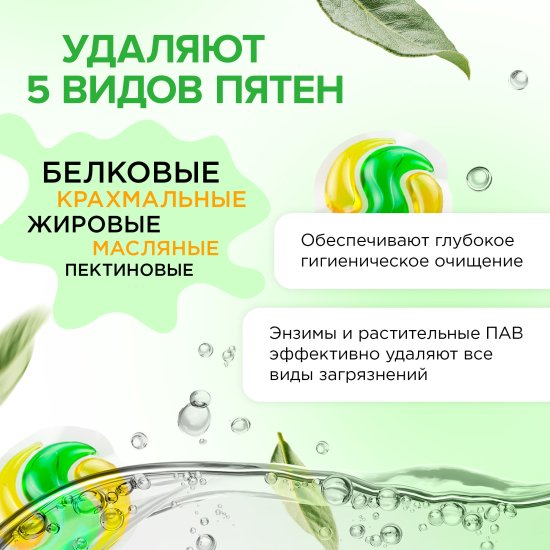 Капсулы для стирки Synergetic Color 40 in
