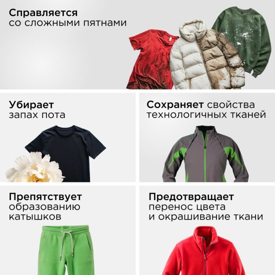 Гель для стирки цветного белья Synergetic для спортивной одежды 1.5 л