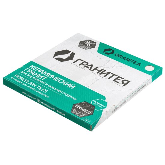 Керамогранит Уральский Гранит Neiva G391 белый 600х600х9 мм (4 шт.=1,44 кв.м)