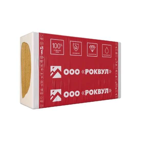 Утеплитель Роквул Фасад Баттс Д Оптима 160х600х1200 мм 1,44 кв.м.