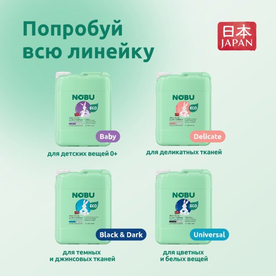 Гель для стирки цветного белья Nobu Delicate 2 л